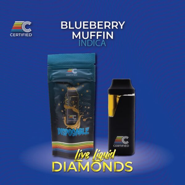 Certified Dispensary Blueberry Muffin - Live Liquid Diamonds
